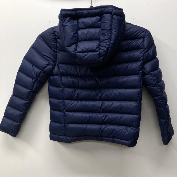 Polo Ralph Lauren Boy's Size 7 Blue Down Parka Puffer Hooded Pockets Zipper - Picture 5 of 9